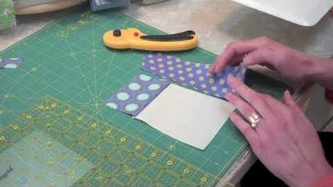 CRAZY LOG CABIN -- Sewing #2 Log (#12 of 22 videos) - LearnHowToQuilt.com CLASSES