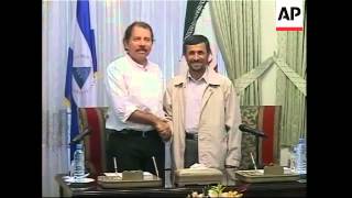 Ahmedinejad Farewells Nicaraguan President Ortega