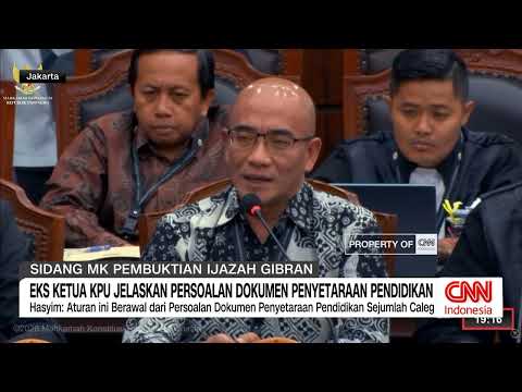 Hasyim Asy’ari Bersaksi di MK, Bantah Ada Motif Permudah Gibran