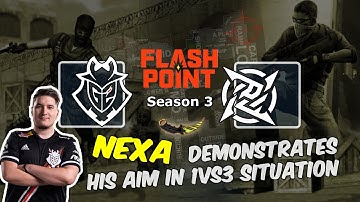 Nexa demonstrates his AIM in 1vs3 situation, G2 vs NIP, Flashpoint 3