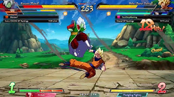 SSJ Goku Corner to Corner Optimal Beam Rejump route | Real Match Example [DBFZ v1.31]