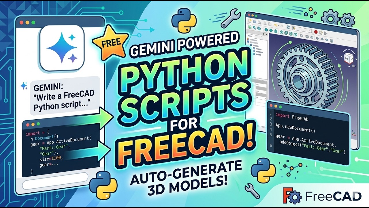 How to use Google Gemini to Create Python Scripts for FreeCAD - YouTube