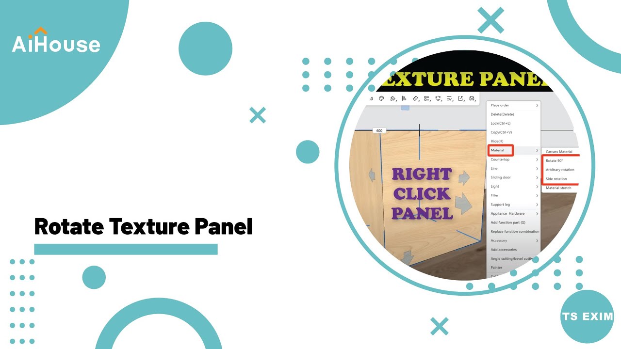 [Technical FAQs] V5 plus - How to rotate texture panel ? - YouTube