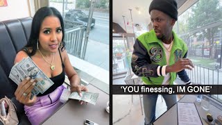 Man Walks Out After Gold Digger Tries to Finesse Him on First Date!