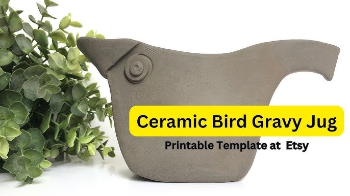 Ceramic Bird Gravy Jug - Slab Pottery Template Project - YouTube ceramic-bird-gravy-jug-slab-pottery-template-project-youtube