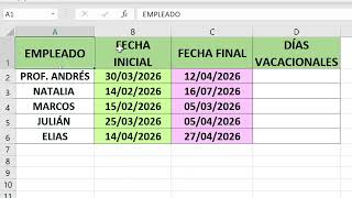 Clase 33 | Función DIAS.LAB & Práctica #51 en Microsoft Excel.