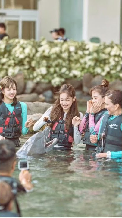 Jisoo kissing dolphin 🐬 😆☺️😉😁😌😇😊🥺😩😨🤭