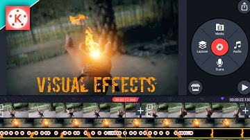 Tutorial Membuat visual effects Api🔥 di tangan | KINE MASTER Android