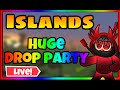 ROBLOX ISLANDS DROP PARTY / NEW UPDATE LIVE