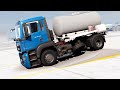 BeamNG Drive - Updated MAN TGS Fertilizer Truck Suspension Testing