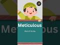 Meticulous #englishvocabulary #wordoftheday #vocabularybuilder #learnenglish #englishlearning