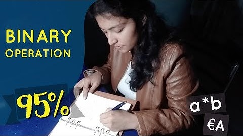 Binary Operation; Commutativity; Associativity | Class XII |