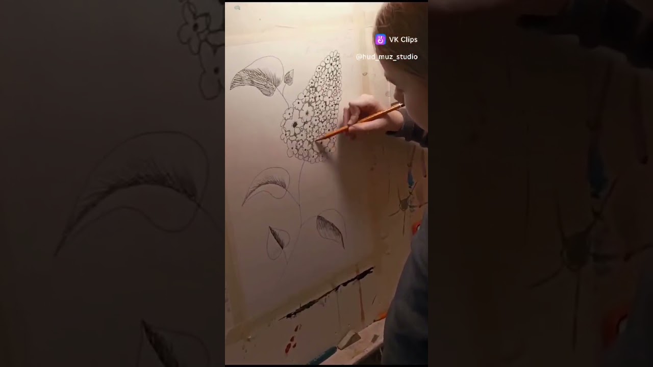 Занятия в изо-студии Дарины Мещеряковой.