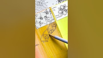 Day 12: Amath by Mar Patricio, CZT #shorts #zentangle #shortvideo #art