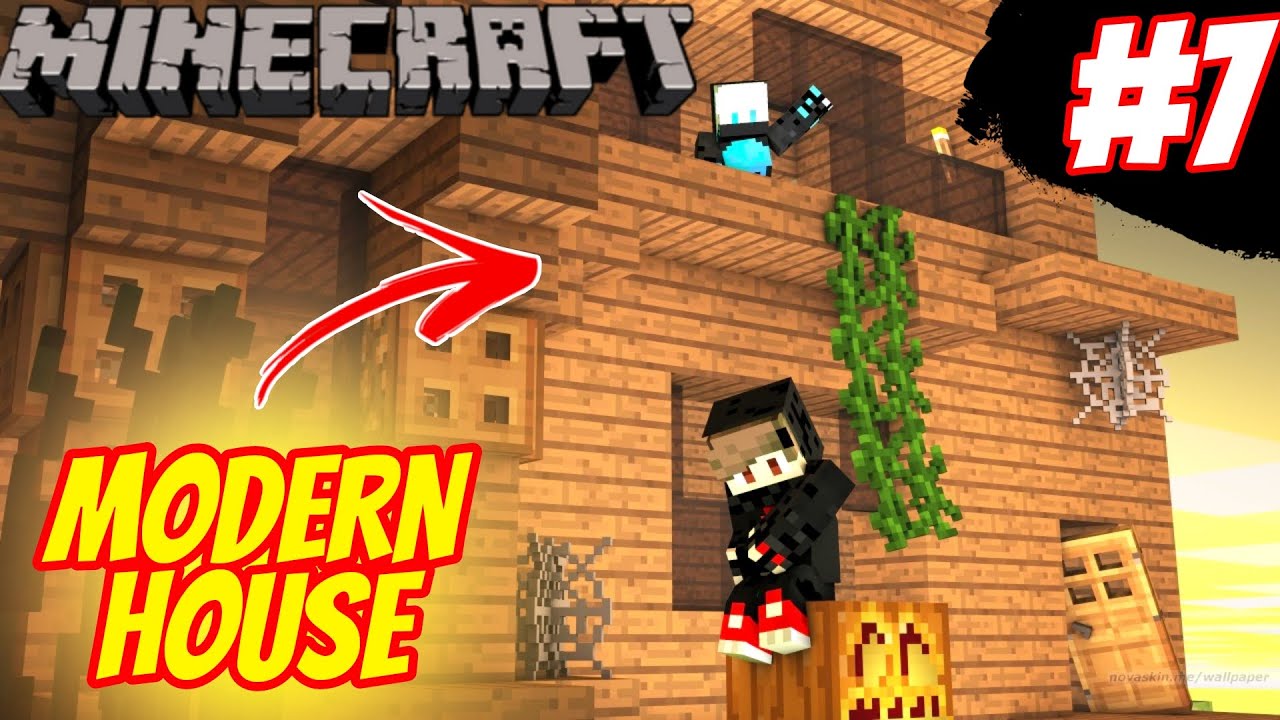 MAKING MODERN HOUSE IN MINECRAFT JAVA EDITION GAMEPLAY #7 - YouTube