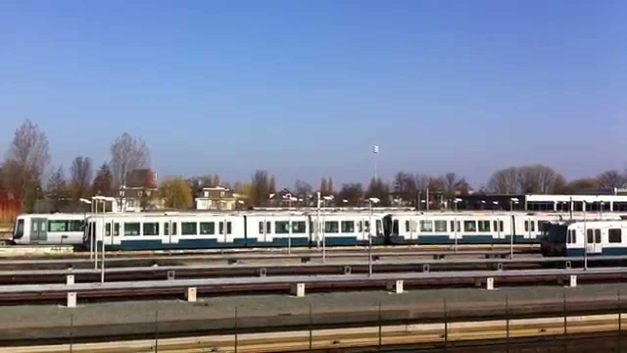 RET Metro remise 's-Gravenweg op zondag 9 maart 2014