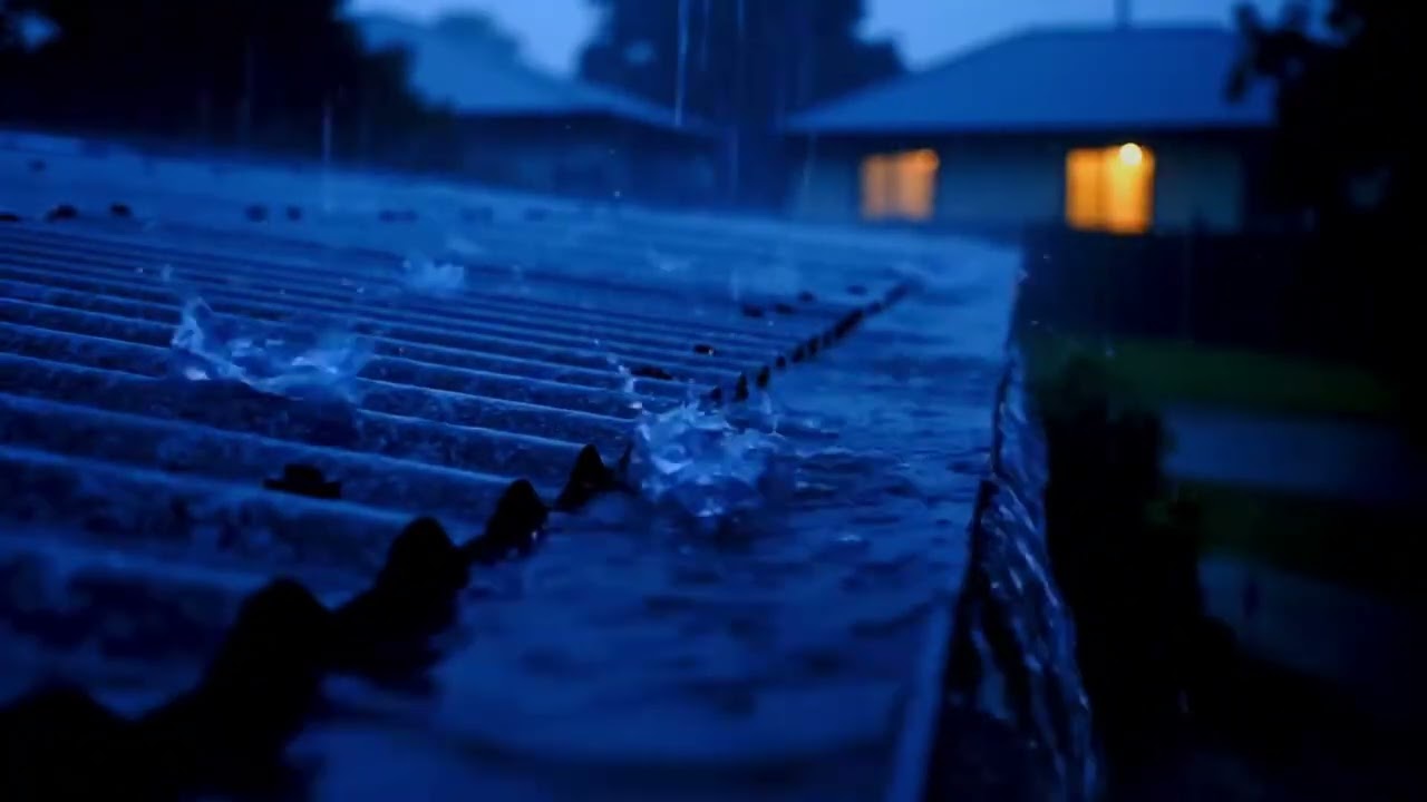 Endless Midnight Downpour on a Quiet Tin Roof, A Tender ASMR Soundscape for Deep Rest 264 HD