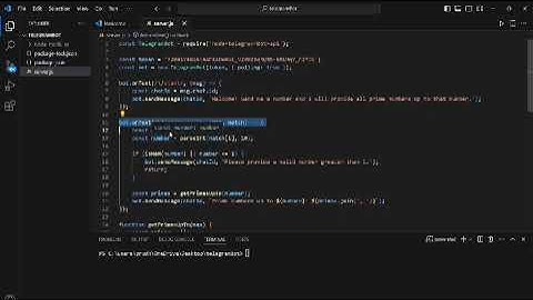 Creating a Telegram bot using Node.js