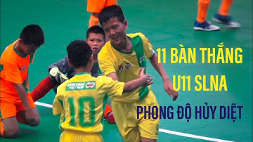 U11 SLNA - 11 BÀN THẮNG. CHIẾN THẮNG HỦY DIỆT CỦA SÔNG LAM NGHỆ AN NGÀY RA QUÂN U11 TOÀN QUỐC 2023