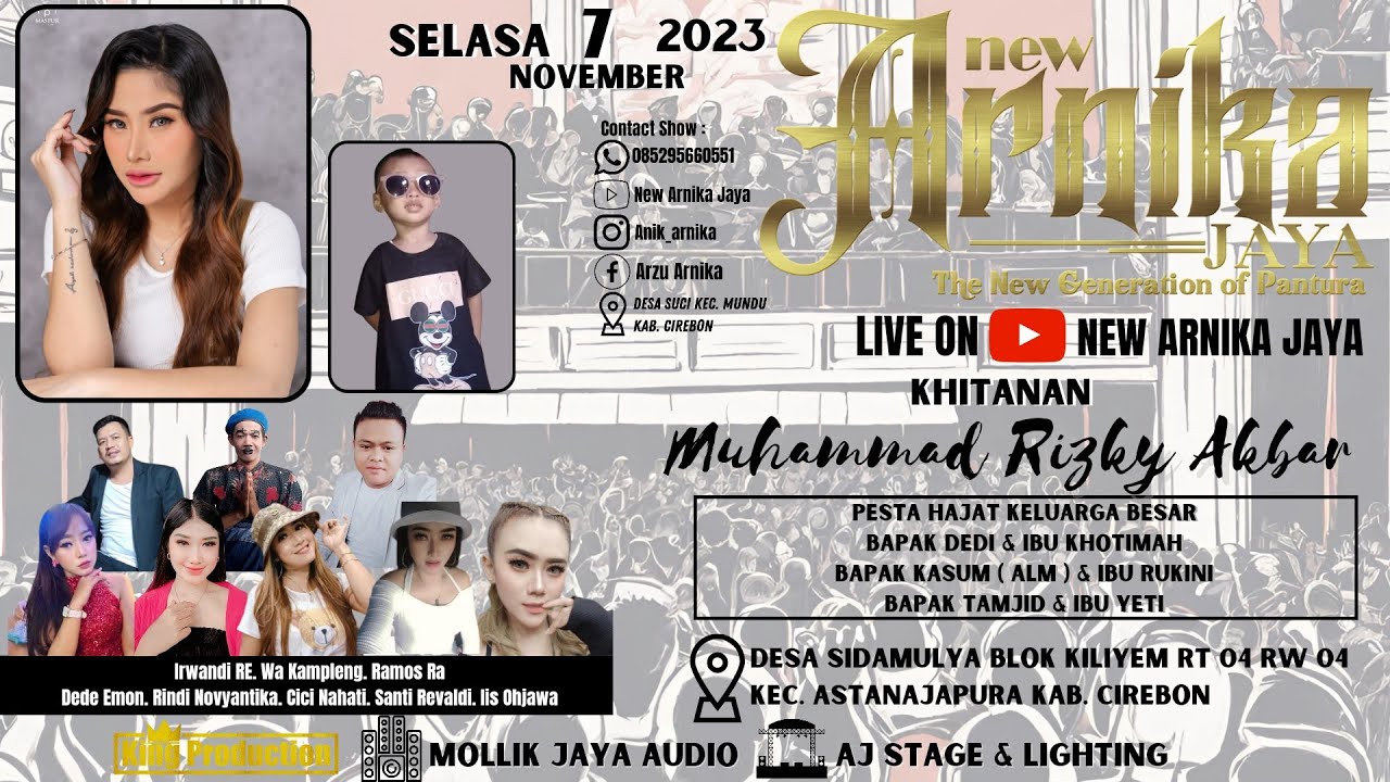 🔴 LIVE SIANG NEW ARNIKA JAYA SELASA, 7 NOVEMBER 2023 DESA SIDAMULYA KEC. ASTANAJAPURA KAB.CIREBON