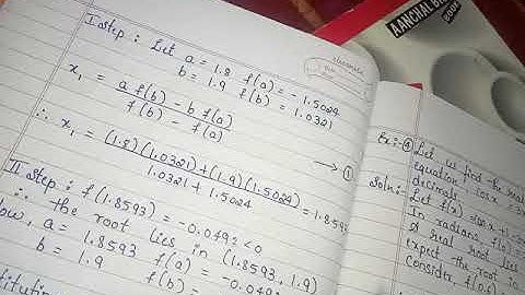 18MATDIP41.Module-2( Examples on Regular Falsi Method)