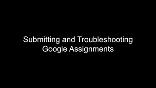 Submitting a Google Assignment on Schoology