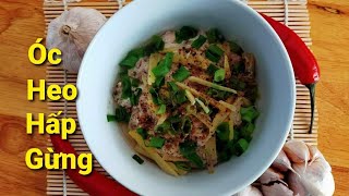 ÓC HEO HẤP GỪNG dễ làm giàu dinh dưỡng