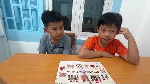 Tiếng Anh Giao Tiếp Tại Phan Thiết: Shin and King practice talking about Christmas Activities