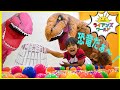 巨大恐竜と腹ぺこカバさんゲームで遊んじゃおう!ライアンズ ・ワールド