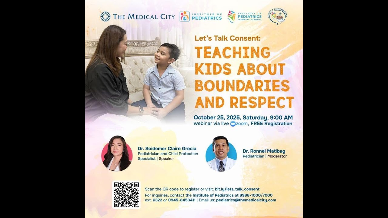 Lets Talk Consent : Teaching Kids about Boundaries and Respect (Oct 25, 2026)