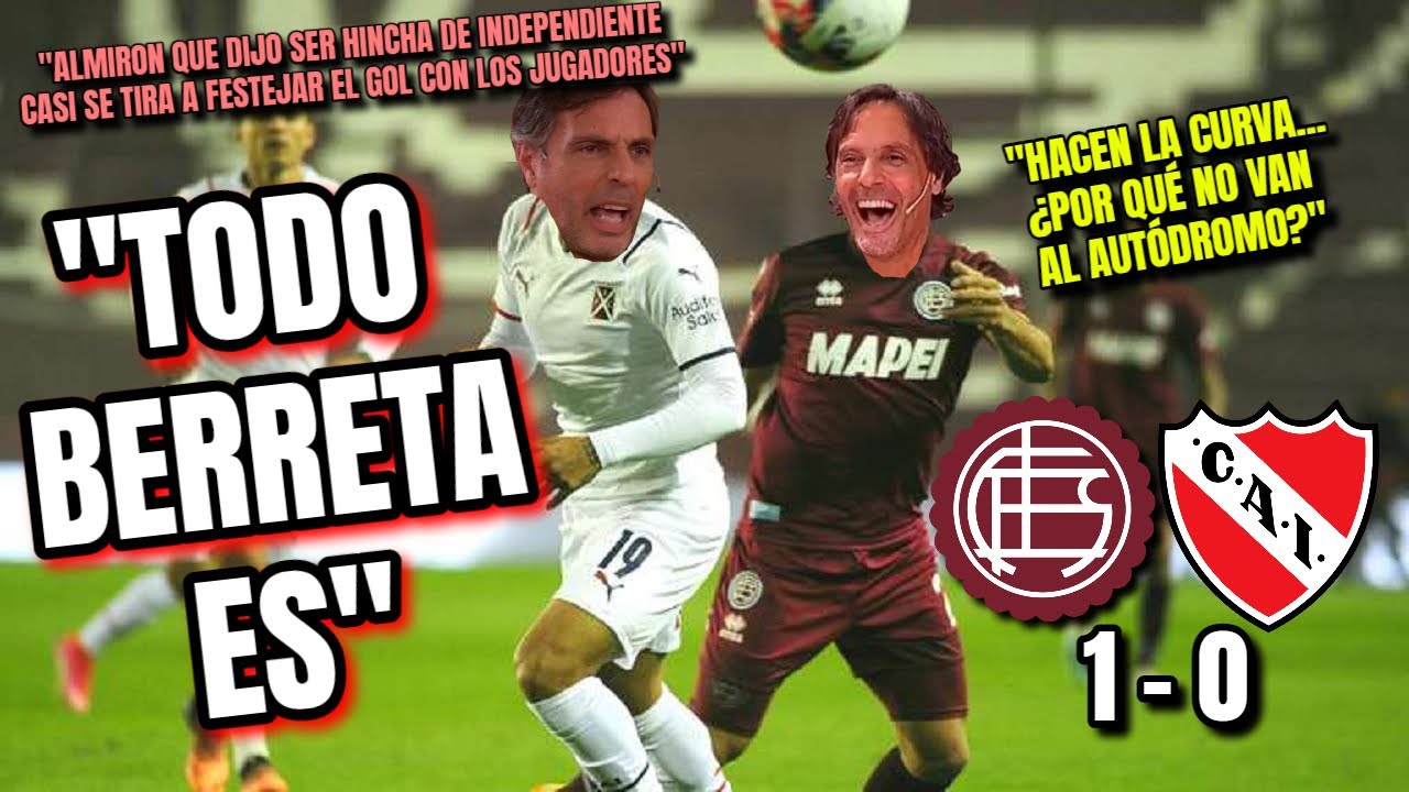 Ciudadano ilustre Lopez mas enojado que feliz por la victoria de Lanus ante Independiente