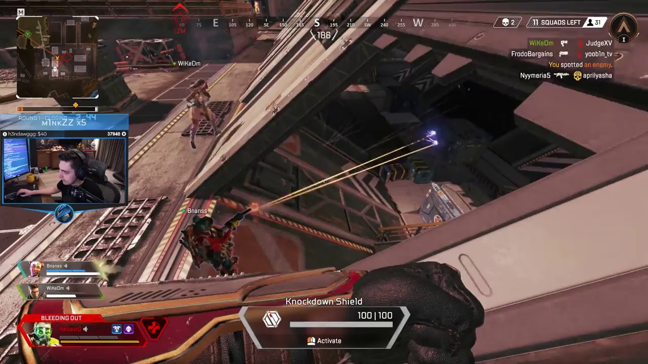 Apex Legends - Hanna never moves when she shoots 😂😂 POG POG (Shroud)