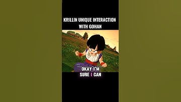 Krillin Unique Interaction With Gohan 🤯 #crashout #krillin #sparkingzero #dragonball #dbz