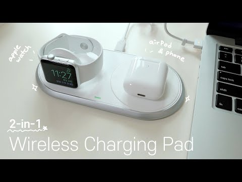 (ENG CC) 애플워치 충전기 / 2in1 무선충전기 / wireless charging pad / 심플한 애플워치 충전기 / 듀얼 무선충전기 / Apple Watch