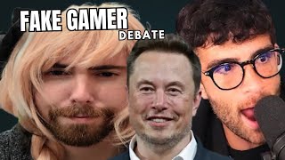 Asmongold Elon Musk Drama is Crazy | Hasanabi reacts to penguinz0