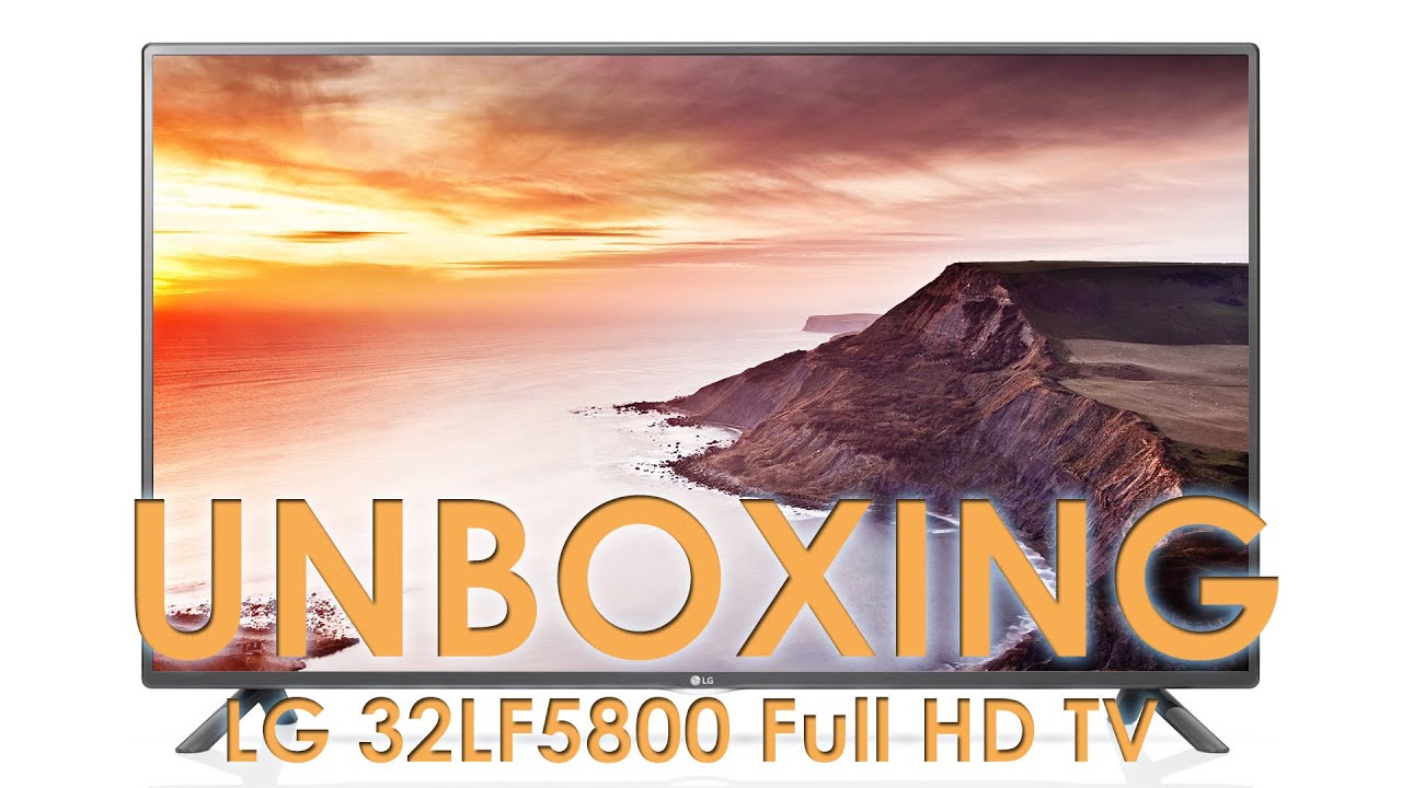 LG LF5800 (LF58 series) TV unboxing