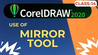 How to use mirror tool in coreldraw | flip object in coreldraw | mirror object | coreldraw tutorial