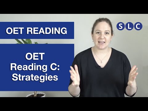 OET READING | Strategies to PASS Reading Part C