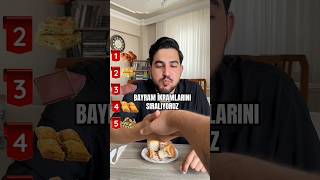 Bayram Ikramlıklarını Sıralıyoruz