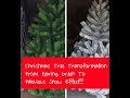 Christmas Décor- Frosted Christmas Tree (DIY Christmas Tree Painting Tutorial)