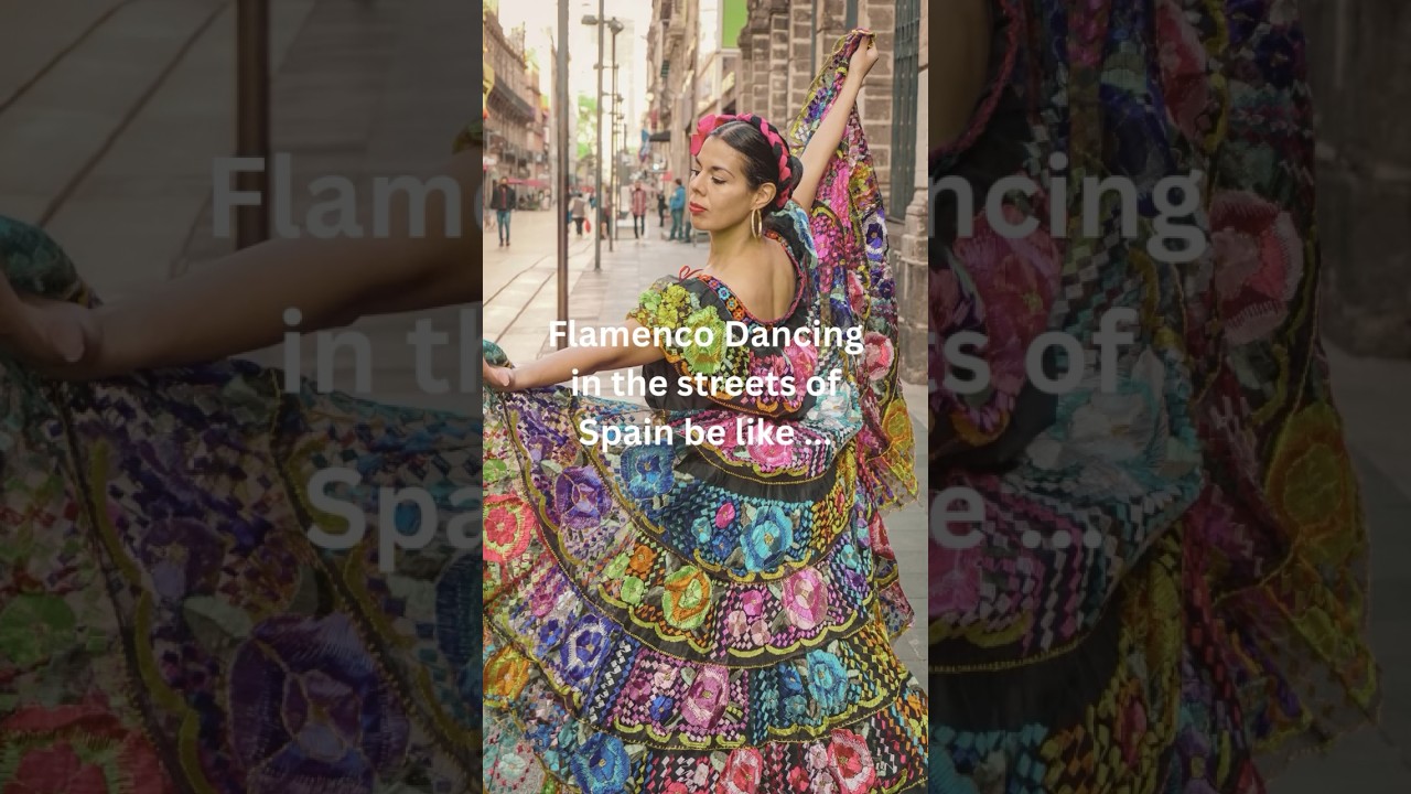 Flamenco dancing in the streets of Seville, Spain