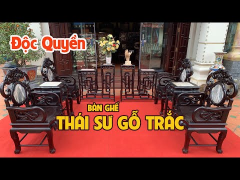 Video Bộ Thái Sư Gỗ Trắc Cao Cấp - Hàng Độc Quyền | Đồ Gỗ... - youtube