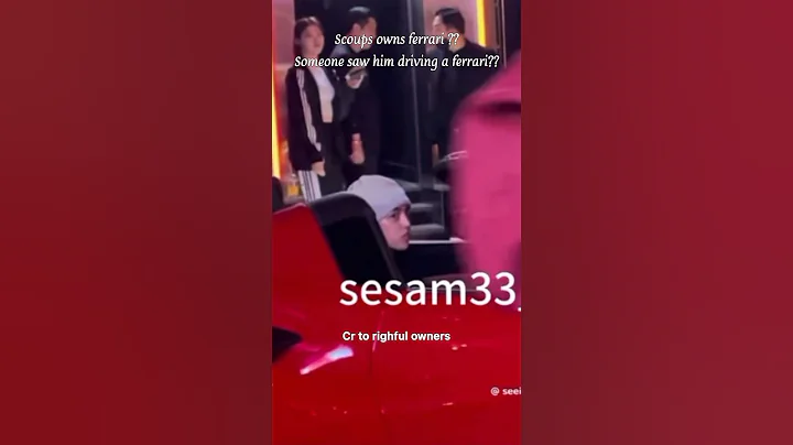 Omg scoups owns ferrari??😅😭#seventeen #scoups #shortsfeed #fyp #세븐틴 #에스쿱스 #shorts #explore #kpop