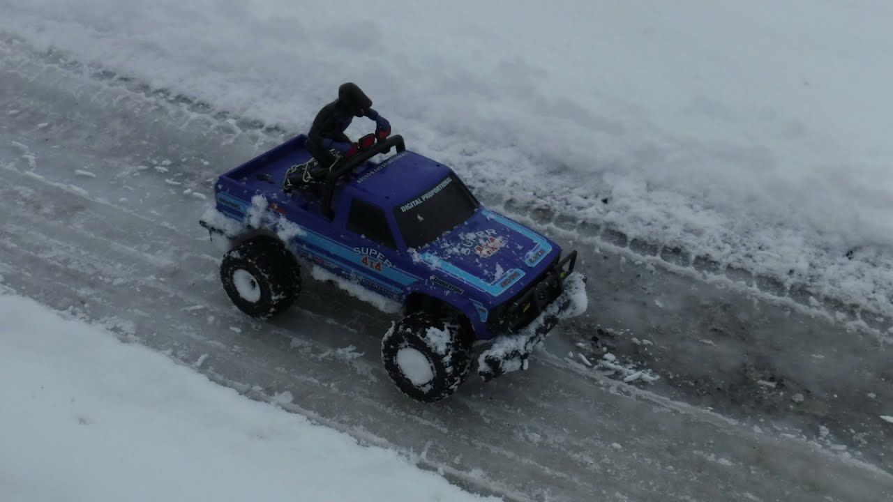 RC MODIFY - 1988 Radio Shack Super 4X4 On 3s Battery Snow Bashing