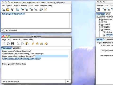 Tutorial: VisualWorks Core Libraries - Using File Dialogs