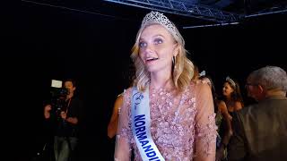 La première réaction d'Anaëlle Chrétien qui devient Miss Normandie 2018