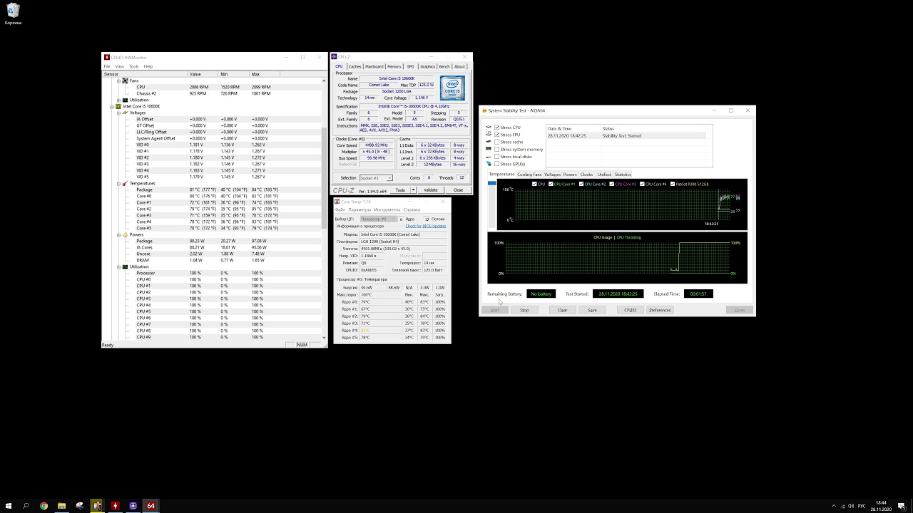 Intel Core i5-10600K with ID-COOLING AURAFLOW X 240