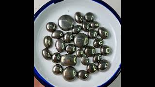 Pyrite Cabochons Wholesale Deals Natural Metallic Gemstones for Jewelry Making#pyrite