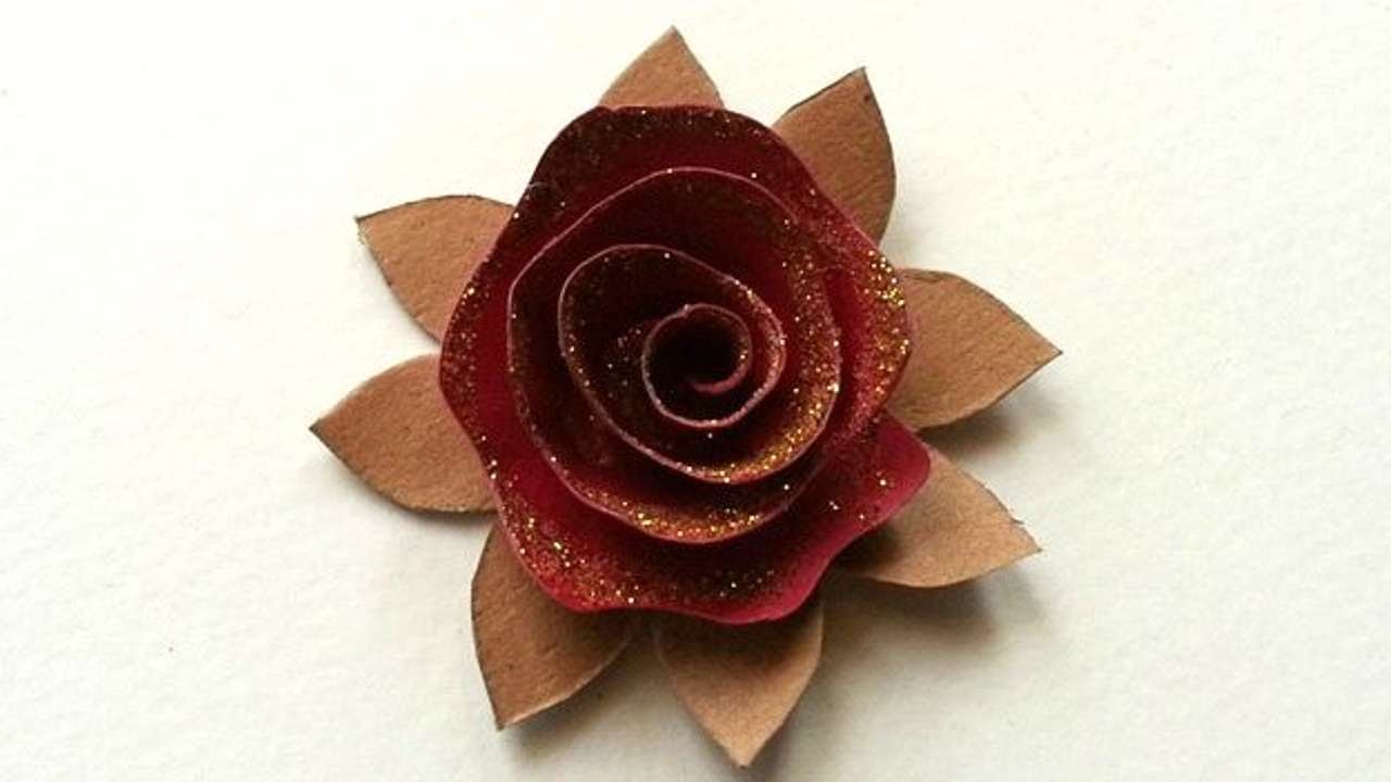 How To Make A Decorative Cardstock Flower DIY Crafts Tutorial
