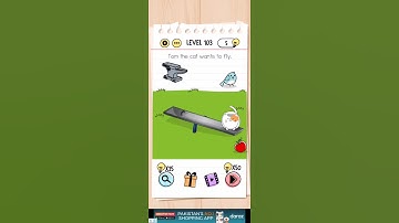 Brain test Level 103 tom the cat want to fly  Walkthrough